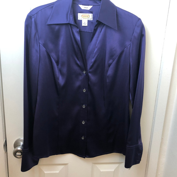 talbots silk blouse